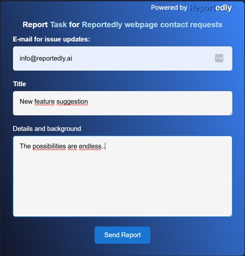 Form Setup Screenshot